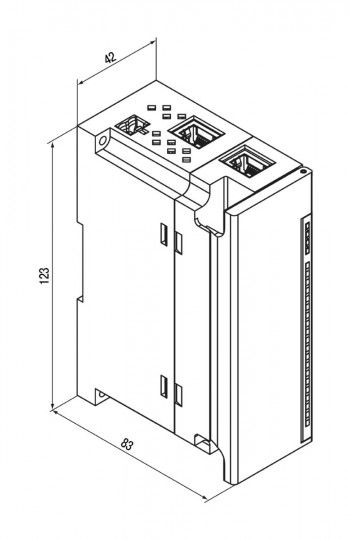 Габаритний креслення МВ210