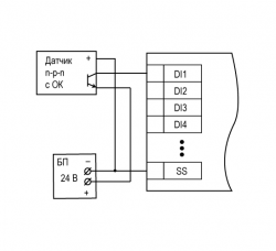 Схема підключення датчиків npn типу