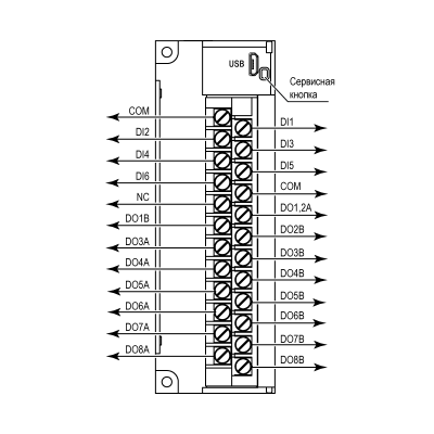 Загальна схема підключення МК210-301