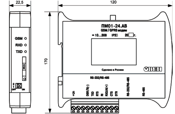 ПМ01 – GSM/GPRS модем