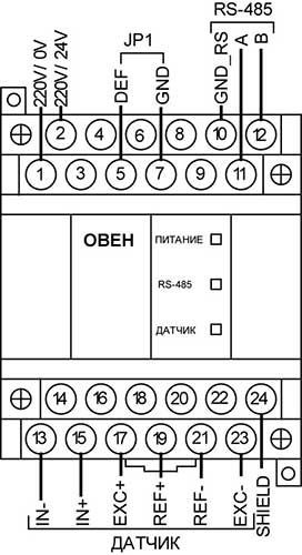 Загальний креслення приладу МВ110-224.1ТД