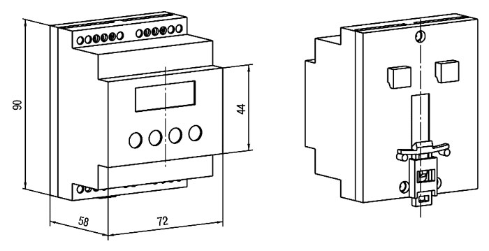 УЗС1. Исполнение на DIN-рейку Д