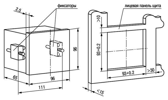 УЗС1. Щитовое исполнение Щ1
