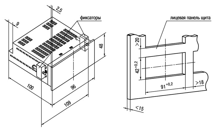 УЗС1. Щитовое исполнение Щ2