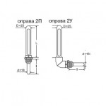 Оправа для скляного термометра захисна металева купить