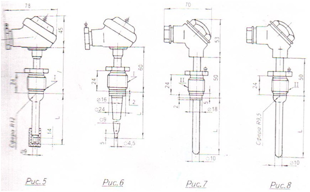 Схема 2 Перетворювачі термоелектричні ТХА1172Р, ТХК1172Р