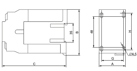 Контактори КМИп з котушкою на постійний струм